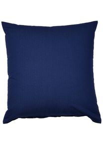 Janine , Kissenbezug &raquo;PIANO 0125 31 80x80&laquo; mit Rei&szlig;verschluss , marine , Obermaterial: 100% Baumwolle , B/L: 80 cm x 80 cm