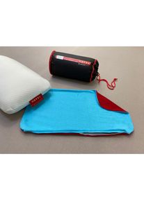 Hefel, Kissenbezug &raquo;Bezug f&uuml;r Reisekissen "Cool", Baumwoll-Jersey&laquo;, t&uuml;rkis/rot, Jersey, Obermaterial: 100% Baumwolle, B/L: 45 cm x 25 cm -1 Stk., 