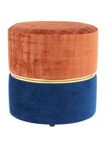 Kayoom , Sitzhocker »Hocker Cleopatra 625, Sitzhocker in zweifarbigem Design« 1 Stk. tlg. zweifarbig, dekorativ, pflegeleicht, edler Akzent durch...