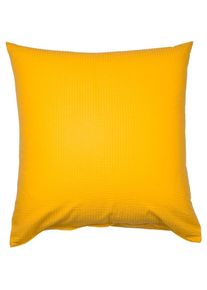 Janine , Kissenbezug &raquo;PIANO 0125 31 80x80&laquo; mit Rei&szlig;verschluss , sonne , Obermaterial: 100% Baumwolle , B/L: 80 cm x 80 cm