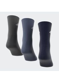 adidas Performance, Damen, Funktionssocken &raquo;CUSHIONED CREW SOCKEN, 3 PAAR&laquo; 3 Stk. tlg., Legend Ink / Preloved Ink / Dark Grey Heather, L (43/45), 