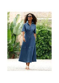 Heine , Damen , Jeanskleid »Kleid« Nahttasche , blue-stone-washed , Normalgrößen , 38 -Normalgrößen , 38 , Baumwoll-Qualität