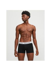 Jack & Jones Jack & Jones, Herren, Trunk &raquo;JACSOLID TRUNKS 5 PACK OP&laquo; Packung, 5 Stk., Black, 5 Stk., L -5 Stk., Black, Elastische Boxershorts von Jack & Jones