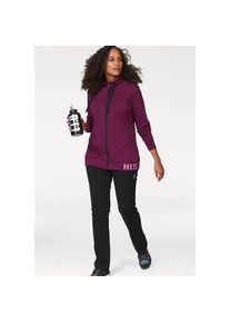 H.I.S. H.I.S, Damen, Jogginganzug Set, 2 Stk. Gro&szlig;e Gr&ouml;&szlig;en, beere, 40, beere, Jogginganzug von H.I.S