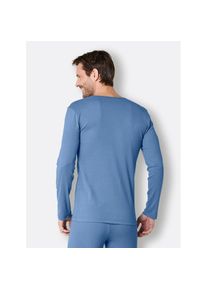 w&auml;schepur w&auml;schepur, Herren, Unterziehshirt 2 Stk., mittelblau, 2 Stk., 7 -2 Stk., mittelblau, Feinripp