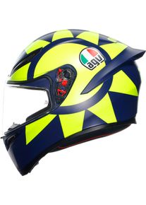 AGV K1 S Soleluna 2018 S25, full face helmet , color: Matt Dark Blue/Neon-Yellow , size: L