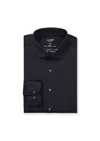 OLYMP, Herren, Langarmhemd &raquo;Level Five 24/Seven&laquo; Atmungsaktiv, Jersey, sehr dehnbar, body fit, Modern Kentkragen, marine, N-Gr, 46 -N-Gr, marine, 