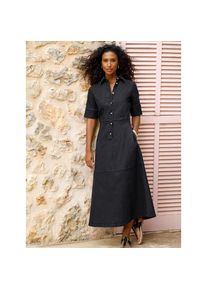 Heine, Damen, Jeanskleid &raquo;Kleid&laquo; Nahttasche, black denim, Normalgr&ouml;&szlig;en, 46 -Normalgr&ouml;&szlig;en, black denim, Baumwoll-Qualit&auml;t