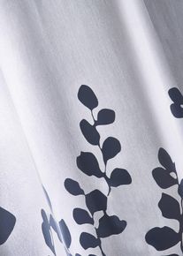 Gardin med etset bladmønster (1-pack), hvit, størrelse 145x140 cm, bonprix