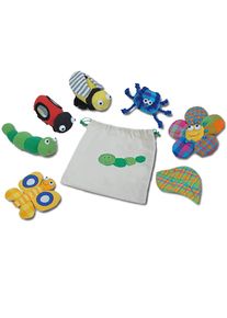 TimeTEX Săculeț cu jucării "Lumea insectelor", 8 piese
