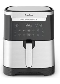 Friggitrice Moulinex elettrica 2in1 in acciaio inossidabile Nero