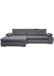CARRYHOME Ecksofa , Grau , Textil , F&uuml;llung: Schaumstoff , Ottomane links, L-Form , 294x173 cm , Stoffauswahl, seitenverkehrt erh&auml;ltlich, Schlafen auf Sitzh&ouml;he, R&uuml;cken echt , Wohnzimmer, Sofas & Couches, Wohnlandschaften, Ecksofas