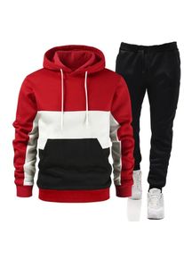 Men's2 pcsBrand Autumn and Winter Hoodie Suit Men Fashion Hoodie Brand Pants Casual Jogging Suit Sports Male Wear Sweatshirt