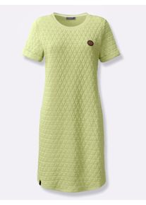 Damen Sommerkleid im Jacquard-Muster in pistazie ,Größe 46, Witt, 58% Polyester, 40% Baumwolle, 2% Elasthan