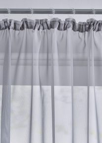 bonprix Firany z lekkiego woalu (2 szt.), srebrny, Wys./szer. 145/150 cm