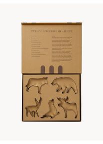 VINGA Cortadores de galletas Nordic, set de 5 Plateado An 28 x Al 3 x F 22 cm