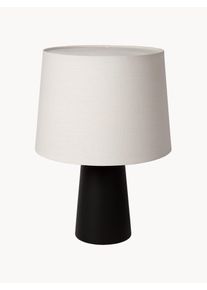 Atmooz by Charrell Lámpara de mesa regulable de lino Frieda Negro Ø 35 x Al 50 cm