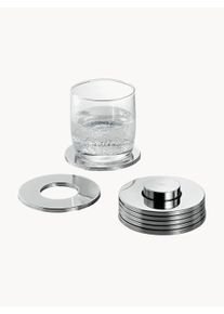 Philippi Komplet podstawek Rings, 7 elem. Srebrny &Oslash; 9 x W 1 cm