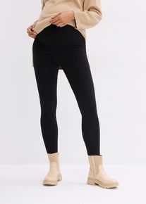 bonprix Mujer, Leggings térmicos premamá con corte slim, negro, 48/50