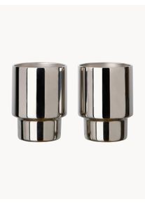 VINGA Komplet kubk&oacute;w Nagano, 2 elem. Srebrny Pojemność: 160 ml