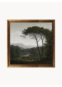 Ars Longa Impresión digital enmarcada Verdelis Dorado Plástico An 57 x Al 57 cm