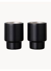 VINGA Komplet kubk&oacute;w Nagano, 2 elem. Czarny Pojemność: 160 ml