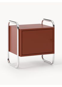 Mesita de noche de metal Maven Rojo Metal An 50 x Al 56 cm | Westwing Collection