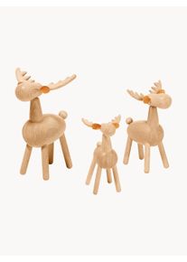 Philippi Dekoracja z drewna bukowego Elmar Brązowy S 9 x W 17 cm