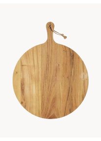 VINGA Tabla de cortar/servir de madera de teca Buscot Beige Ø 40 cm x Al 2 cm