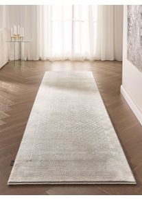 Couloir Leandro Crème 80x300 cm - Tapis poil court design moderne pour salon