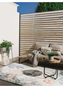 Tapis poil ras d'int&eacute;rieur et d'ext&eacute;rieur Flora Multicouleur 120x170 cm - Tapis poil court design moderne pour salon