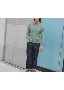 Tchibo - Sweter z wełny merino - dla pan&oacute;w - rozmiar L 52/54 - kolor: zielony