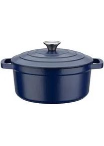 GSW Kochtopf , Dunkelblau , Metall , 3,8 l , ISO 9001 , backofengeeignet, kratzfest, hitzebeständige Griffe, rostfrei, hitzebeständig, geschmacksneutral, PFOA-frei, optimale Wärmeverteilung, leichte Reinigung, PFAS-frei,backofengeeignet , Kochgeschirr, Töpfe, Kochtöpfe