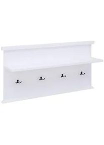 Feldmann-Wohnen Wandpaneel Galineo 99 / 22 / 50,5cm weiß , Holz , 1 Fächer , Rechteckig , 99x51x22 cm , Garderobe, Garderobenpaneele