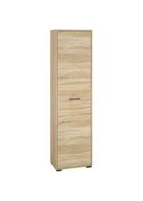 Feldmann-Wohnen Garderobenschrank Caro Sonoma Eiche hell 55 / 34 / 199cm , Braun , Holz , 2 Fächer , Rechteckig , 55x199x34 cm , Garderobe, Garderobenschränke