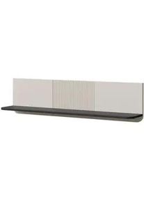 Feldmann-Wohnen Wandregal Marly Kaschmir / Graustein 120 / 22 / 30 cm , Beige, Grau , Holz , Rechteckig , 120x30x22 cm , Wohnzimmer, Regale, Wandregale
