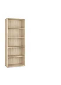 Feldmann-Wohnen Bücherregal Optimal Sonoma Eiche hell 79 / 41 / 204cm , Braun , Holz , Rechteckig , 79x204x41 cm , Wohnzimmer, Regale, Bücherregale