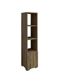 Livetastic Bücherwand , Nussbaumfarben , Holzwerkstoff , Holzoptik , 3 Fächer , 31x136x30 cm , stehend , Wohnzimmer, Regale, Bücherregale