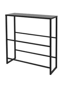 Ml-Design Getränkekistenregal , Schwarz , Metall , 32x108.5x100 cm , Weinregale