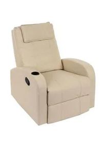 MCW Relaxsessel Beige , Textil , 76x99x96 cm , Wohnzimmer, Sessel, Relaxsessel