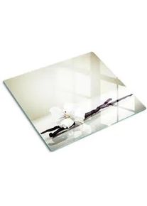 Tulup Glasplatte 60x52 cm Vanilleschote , Glas , 60x0.4x52 cm , Küchen, Küchenelektrogeräte, Herde, Herdabdeckplatten