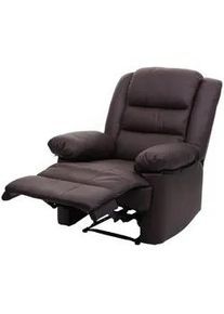 MCW Relaxsessel Braun , Leder , 87x101x150 cm , Wohnzimmer, Sessel, Relaxsessel