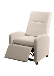 MCW Relaxsessel Beige , Textil , 70x99x75 cm , Wohnzimmer, Sessel, Relaxsessel