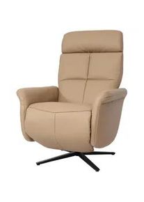 MCW Relaxsessel taupe , Taupe , Leder , 76x110x153 cm , Wohnzimmer, Sessel, Relaxsessel