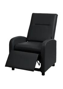 MCW Relaxsessel Schwarz , Textil , 70x99x75 cm , Wohnzimmer, Sessel, Relaxsessel