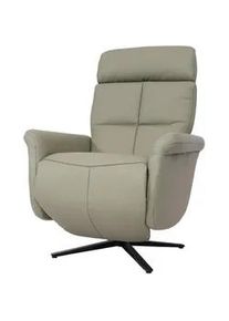 MCW Relaxsessel Grau , Leder , 76x110x153 cm , Wohnzimmer, Sessel, Relaxsessel