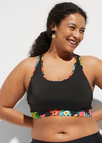 bonprix Mujer, Bustier de bikini, negro, 36