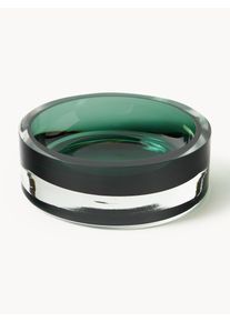 Handblåst Dekorationsbricka Nicola Grön Glas Ø 15 cm | Westwing Collection