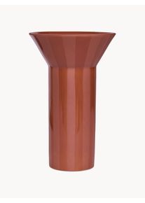 Oyoy Living Design Hand-Painted Vase Luonto, H 25 cm Red, Terracotta Ceramic Ø 16 cm, H 25 cm