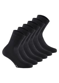 Rohner Socks Kurzsocken »Socken Basic Soft Touch 6er Pack« in schwarz, Größe 35-38